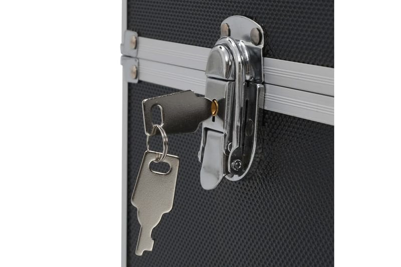makeupkuffert 37 x 24 x 35 cm sort aluminium - Opbevaring - Opbevaring til småting
