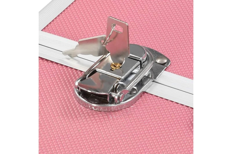 makeupkuffert 37 x 24 x 35 cm pink aluminium - Opbevaring - Opbevaring til småting