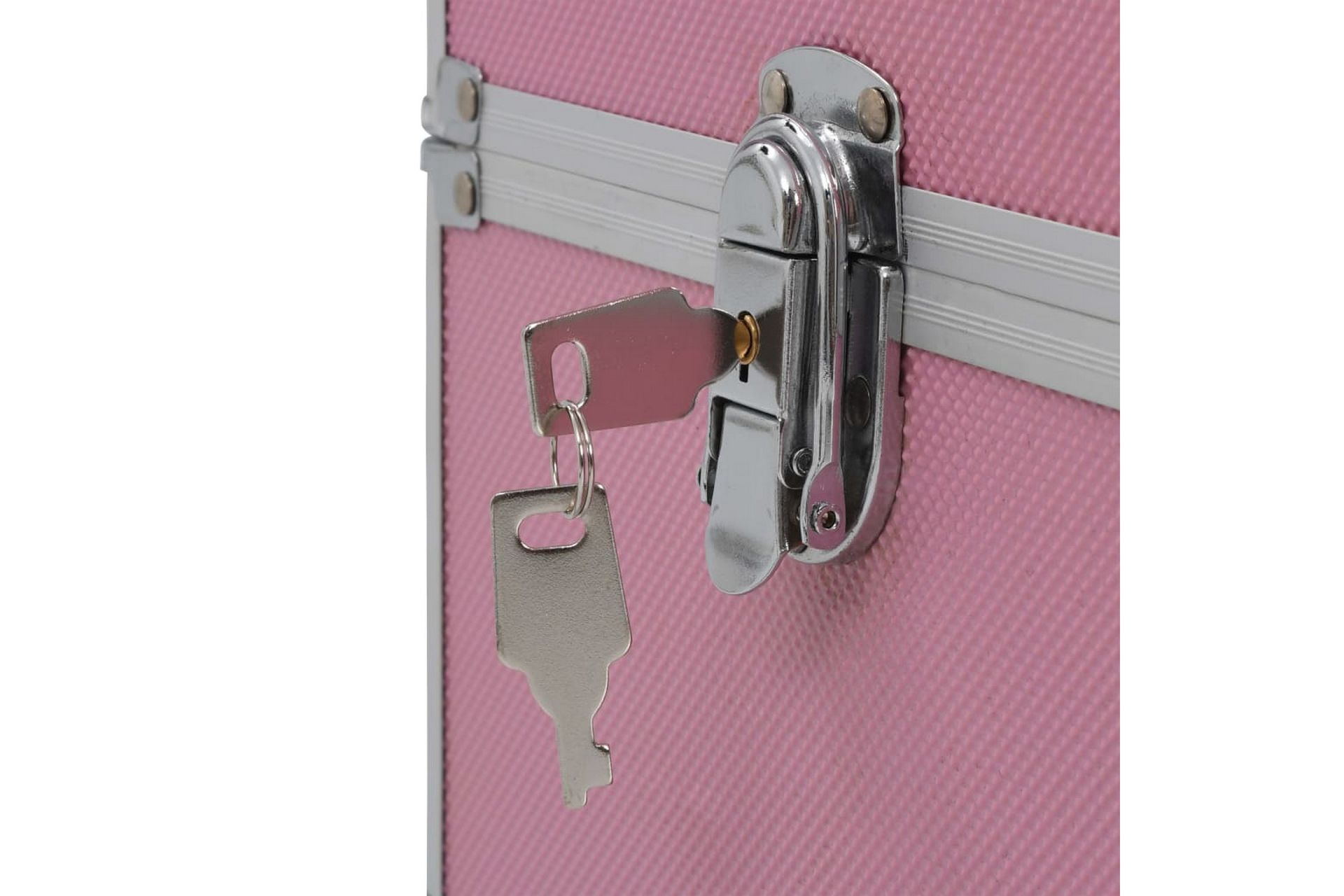 makeupkuffert 37 x 24 x 35 cm pink aluminium - Opbevaring - Opbevaring til småting