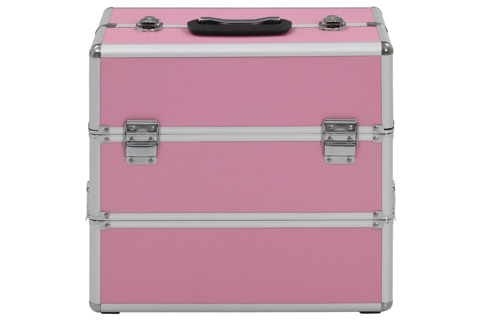 makeupkuffert 37 x 24 x 35 cm pink aluminium - Opbevaring - Opbevaring til småting