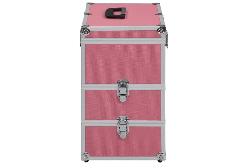 makeupkuffert 37 x 24 x 40 cm pink aluminium - Opbevaring - Opbevaring til småting