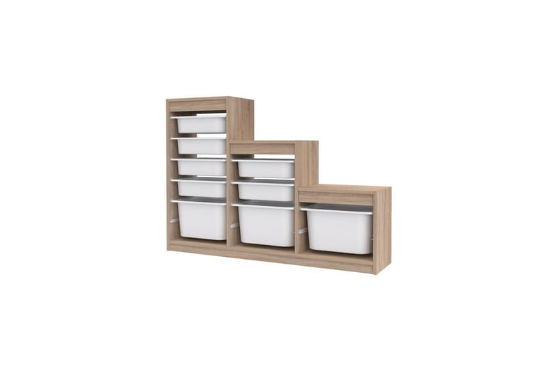 Mobin Opbevaringskasser 132 cm - Hvid - Opbevaring - Opbevaring til småting - Kurve & kasser
