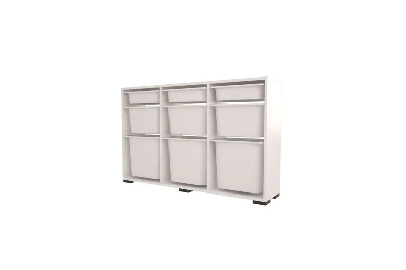 Multifunktionsskab Belna White - Hvid - Opbevaring - Opbevaring til småting - Kurve & kasser