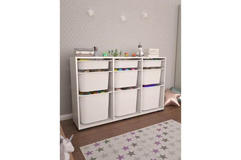 Multifunktionsskab Belna White - Hvid - Opbevaring - Opbevaring til småting - Kurve & kasser