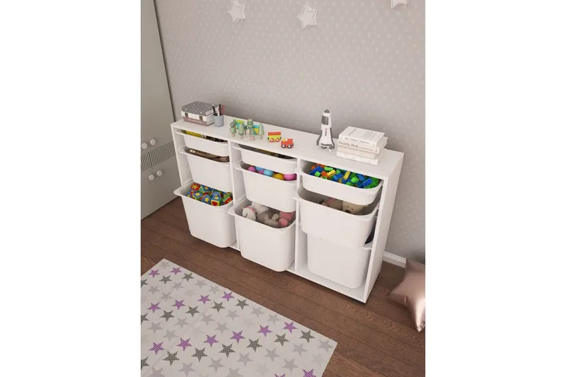 Multifunktionsskab Belna White - Hvid - Opbevaring - Opbevaring til småting - Kurve & kasser