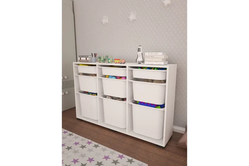 Multifunktionsskab Belna White - Hvid - Opbevaring - Opbevaring til småting - Kurve & kasser
