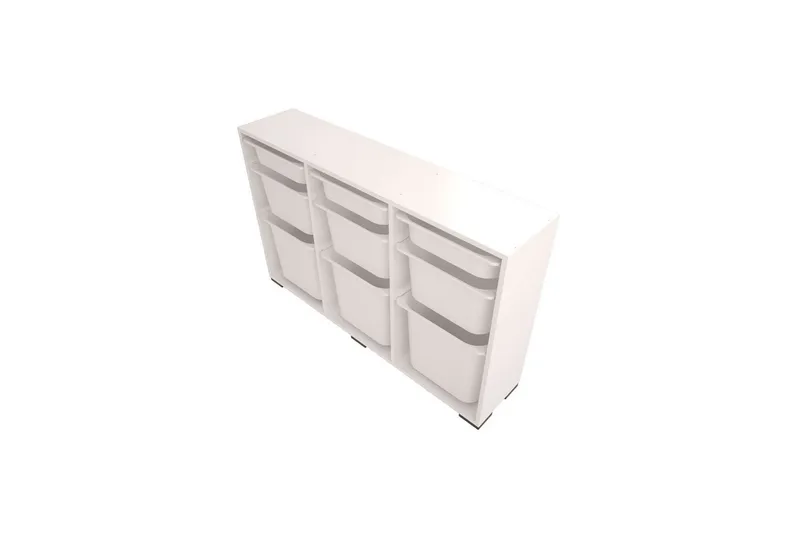 Multifunktionsskab Belna White - Hvid - Opbevaring - Opbevaring til småting - Kurve & kasser