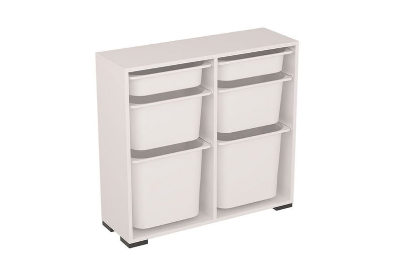 Multifunktionsskab Carla Hvid - Hvid - Opbevaring - Opbevaring til småting - Kurve & kasser