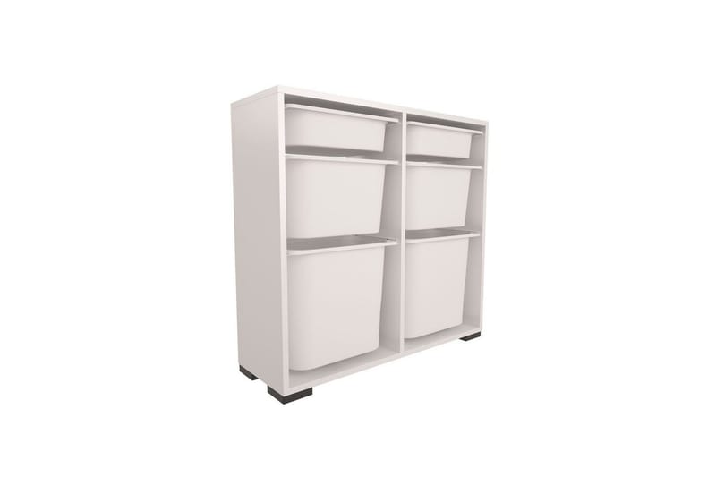 Multifunktionsskab Carla Hvid - Hvid - Opbevaring - Opbevaring til småting - Kurve & kasser