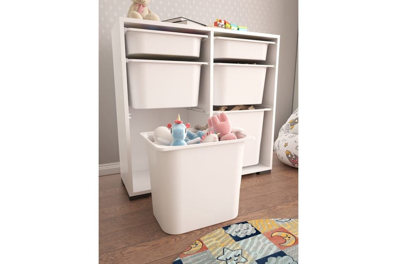 Multifunktionsskab Carla Hvid - Hvid - Opbevaring - Opbevaring til småting - Kurve & kasser