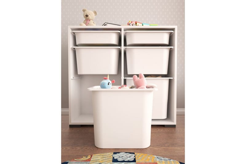 Multifunktionsskab Carla Hvid - Hvid - Opbevaring - Opbevaring til småting - Kurve & kasser