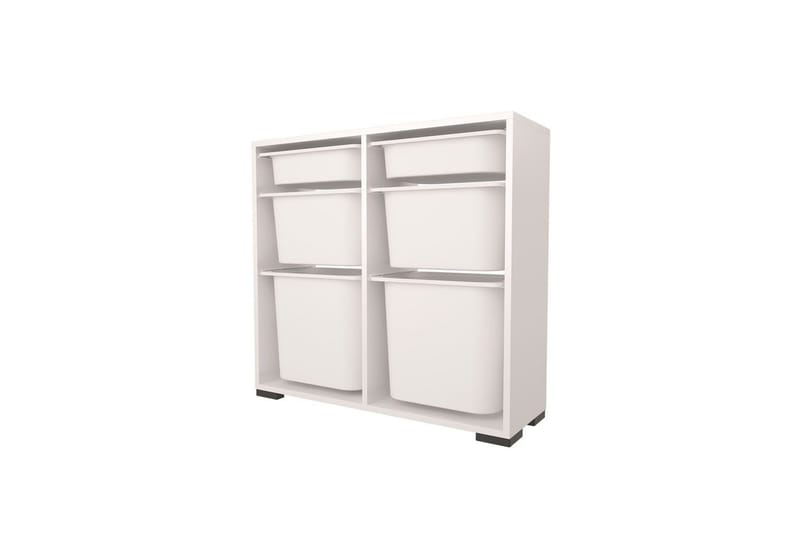Multifunktionsskab Carla Hvid - Hvid - Opbevaring - Opbevaring til småting - Kurve & kasser