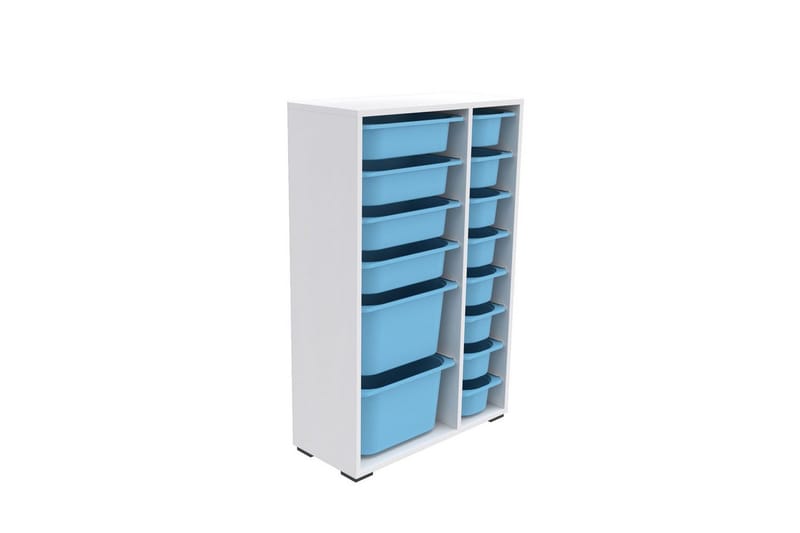 Multifunktionsskab Core (69,5 x 109 x 30 cm) Blå - Blå - Opbevaring - Opbevaring til småting - Kurve & kasser