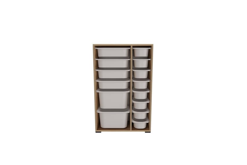 Multifunktionsskab Core (69,5 x 109 x 30 cm) Eg / Hvid - Eg / Hvid - Opbevaring - Opbevaring til småting - Kurve & kasser