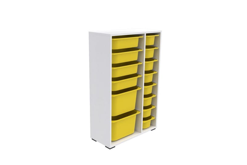 Multifunktionsskab Core (69,5 x 109 x 30 cm) Gul - Gul - Opbevaring - Opbevaring til småting - Kurve & kasser