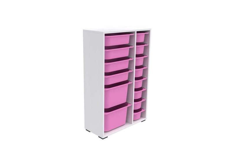 Multifunktionsskab Core (69,5 x 109 x 30 cm) Lyserød - Lyserød - Opbevaring - Opbevaring til småting - Kurve & kasser