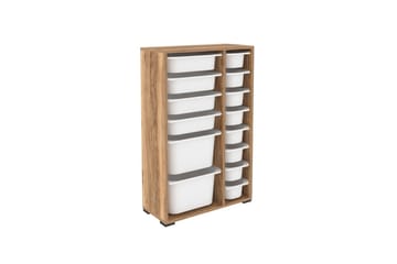 Multifunktionsskab Core (69,5 x 109 x 30 cm) Valnød / Hvid