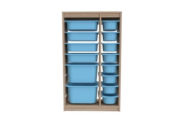 Multifunktionsskab Montana (69 x 112,2 x 29,6 cm) Sonomo / Blå