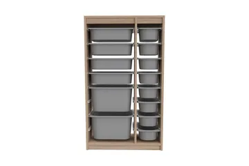 Multifunktionsskab Montana (69 x 112,2 x 29,6 cm) Sonomo / Grå