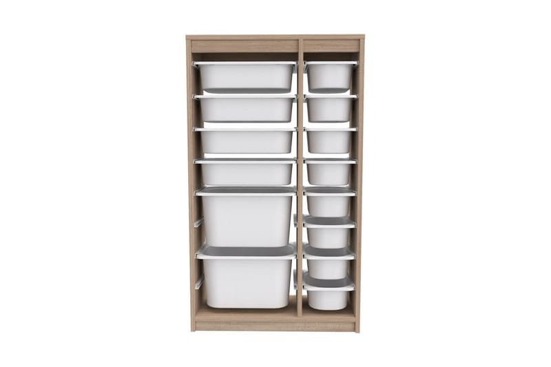 Multifunktionsskab Montana (69 x 112,2 x 29,6 cm) Sonomo Hvid - Sonomo Hvid - Opbevaring - Opbevaring til småting - Kurve & kasser