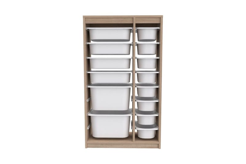 Multifunktionsskab Montana (69 x 112,2 x 29,6 cm) Sonomo Hvid - Sonomo Hvid - Opbevaring - Opbevaring til småting - Kurve & kasser