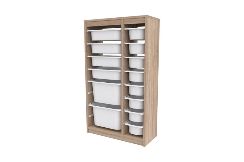 Multifunktionsskab Montana (69 x 112,2 x 29,6 cm) Sonomo Hvid - Sonomo Hvid - Opbevaring - Opbevaring til småting - Kurve & kasser