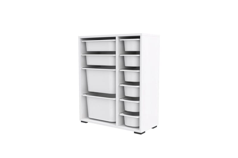 Multifunktionsskab Sosan K6B Hvid - Hvid - Opbevaring - Opbevaring til småting - Kurve & kasser