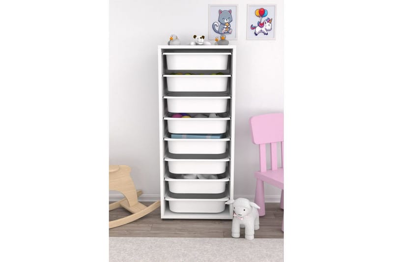 Multifunktionsskab Versa Hvid - Hvid - Opbevaring - Opbevaring til småting - Kurve & kasser