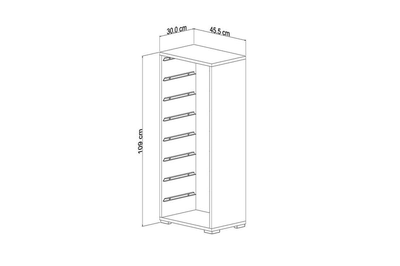 Multifunktionsskab Versa Hvid / Pink - Hvid / Pink - Opbevaring - Opbevaring til småting - Kurve & kasser