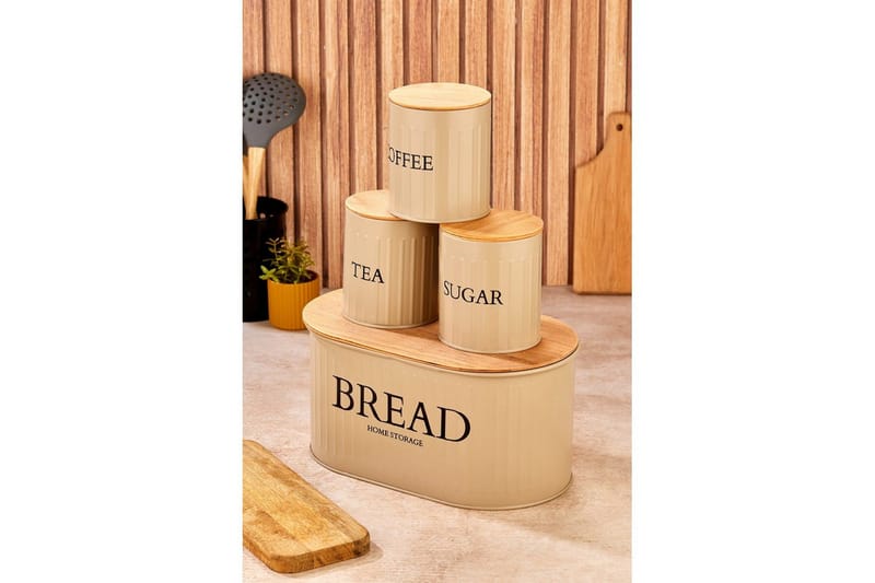 Opbevaringsboks Sæt (4 styks) Selinbridge Brun, Brun