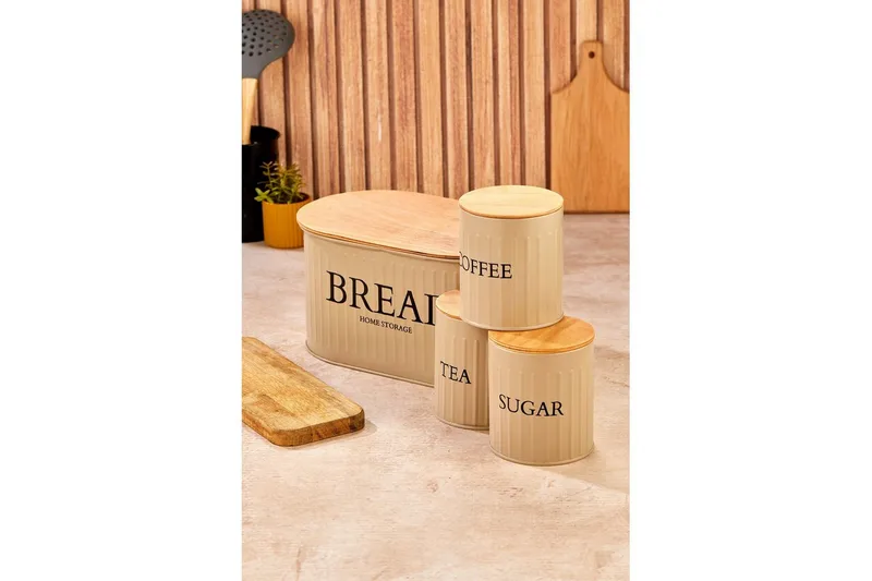 Opbevaringsboks Sæt (4 styks) Selinbridge Brun - Brun - Opbevaring - Opbevaring til småting - Opbevaringsbøtte - Opbevaringsæske