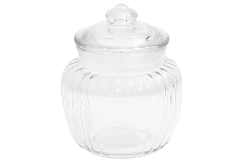 opbevaringsglas 6 stk. 500 ml glas - gennemsigtig - Opbevaringsbøtte - Opbevaring til småting - Dåser & syltetøjsglas