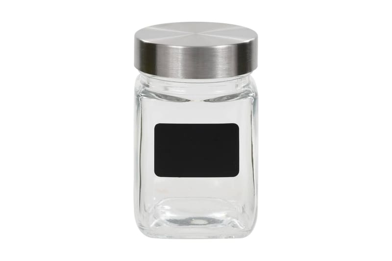 Opbevaringsglas Med Etiket 12 Stk. 300 Ml - gennemsigtig - Opbevaringsbøtte - Opbevaring til småting - Dåser & syltetøjsglas