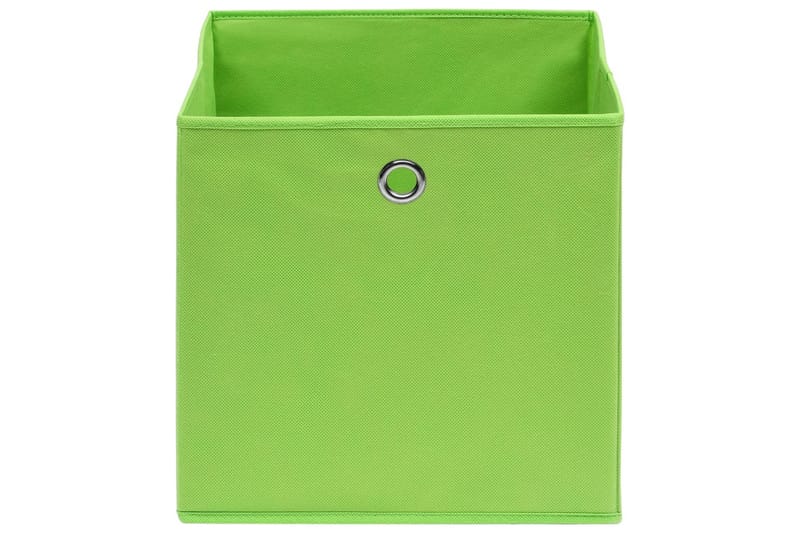 Opbevaringskasser 10 stk. 28x28x28 cm uvævet stof grøn - Grøn - Opbevaring - Opbevaring til småting - Kurve & kasser