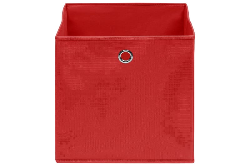 Opbevaringskasser 10 stk. 28x28x28 cm uvævet stof rød - Rød - Opbevaring - Opbevaring til småting - Kurve & kasser
