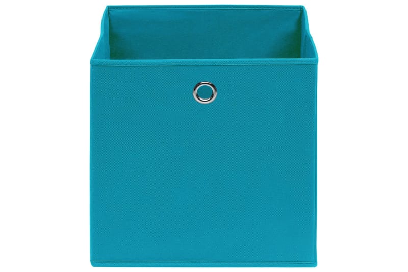 Opbevaringskasser 10 Stk. 32x32x32 Stof Babyblå - Kurve & kasser