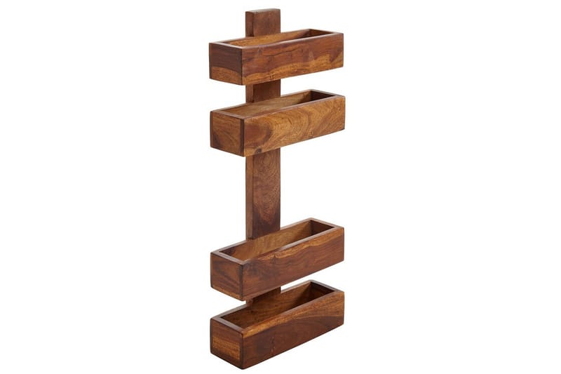 Avisholder Wohnling massivt træ vægmontering, landlig stil Rose træ, Rose træ