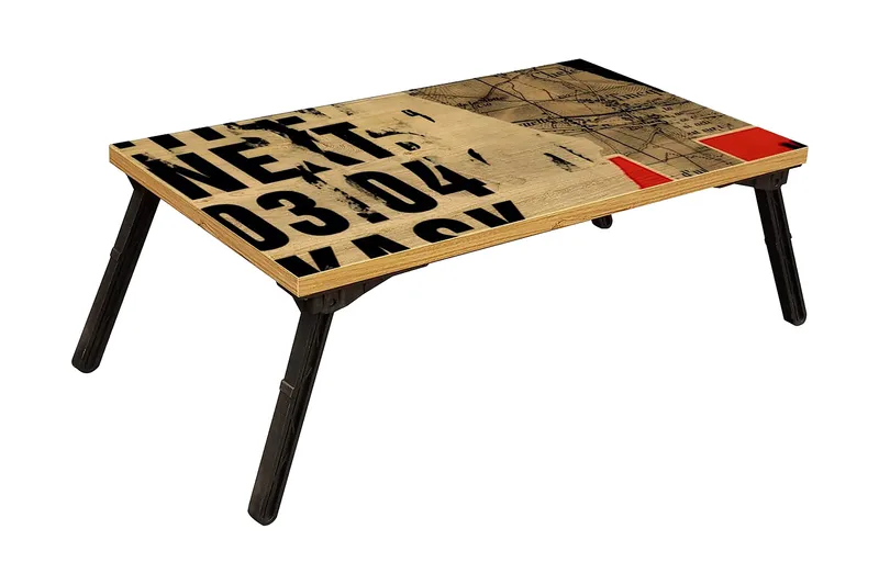 Bourdeau Bærbarcomputer stativ 25 cm, Træ/natur/Sort