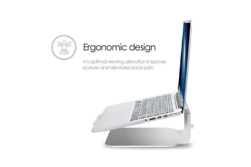 Laptopstativ Desire2 Riser Elevator Justerbar Universal Sølv - Sølv - Opbevaring - Opbevaring til småting - Opbevaringsstativ - Bærbarstativ