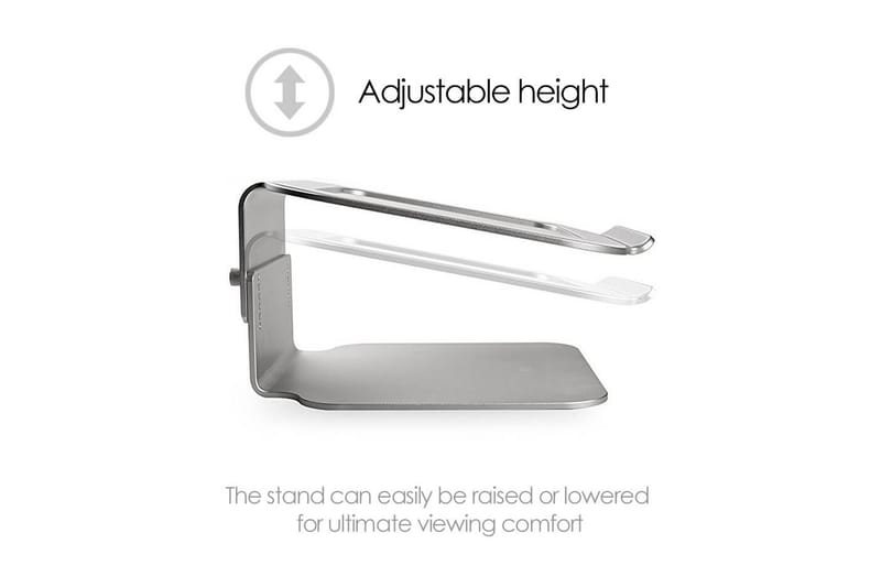 Laptopstativ Desire2 Riser Elevator Justerbar Universal Sølv - Sølv - Opbevaring - Opbevaring til småting - Opbevaringsstativ - Bærbarstativ