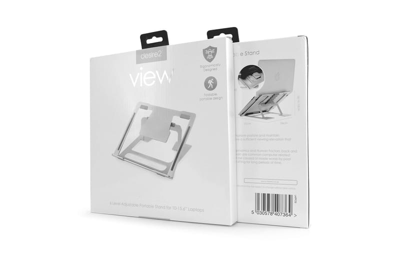 Laptopstativ Desire2 Supreme Lite Portable Sølv - Sølv - Opbevaring - Opbevaring til småting - Opbevaringsstativ - Bærbarstativ