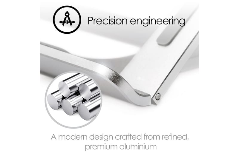 Laptopstativ Desire2 Supreme Lite Portable Sølv - Sølv - Opbevaring - Opbevaring til småting - Opbevaringsstativ - Bærbarstativ