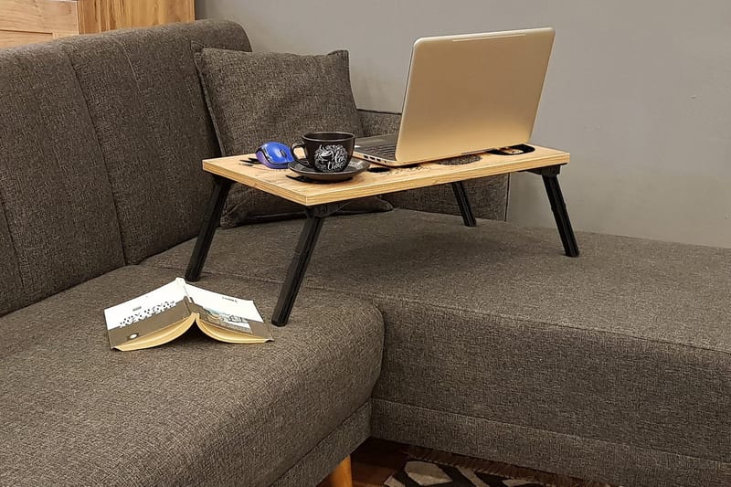 Rademacher Bærbarcomputer stativ 25 cm - Træ/natur/Sort - Opbevaring - Opbevaring til småting - Opbevaringsstativ - Bærbarstativ