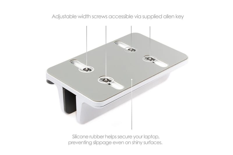 Bordstativ Desire2 2-i-1 Justerbar Aluminium - Sølv - Opbevaring - Opbevaring til småting - Opbevaringsstativ - Bærbarstativ