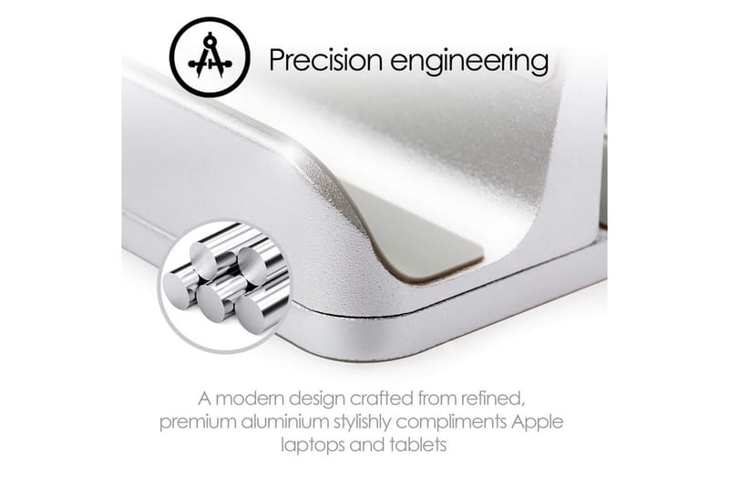 Bordstativ Desire2 2-i-1 Justerbar Aluminium - Sølv - Opbevaring - Opbevaring til småting - Opbevaringsstativ - Bærbarstativ