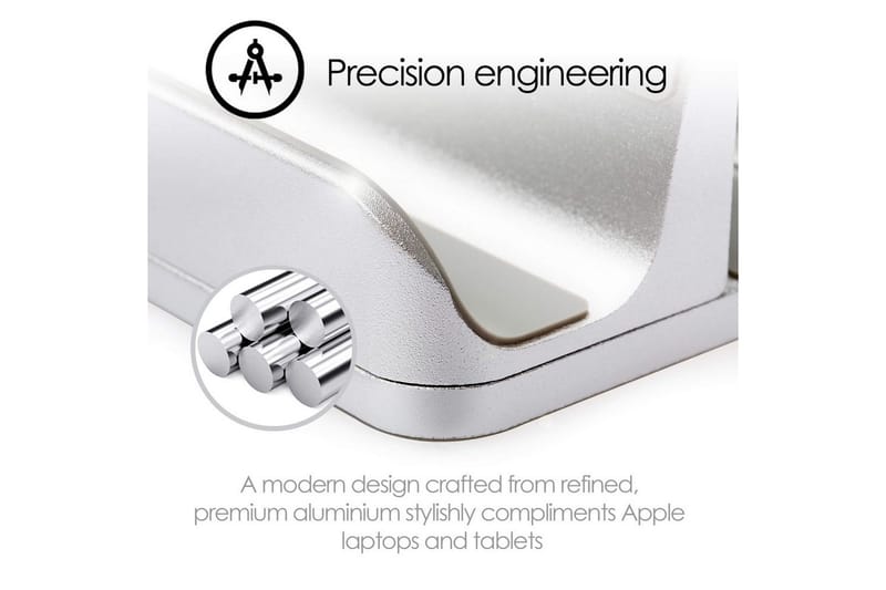 Bordstativ Desire2 2-i-1 Justerbar Aluminium - Sølv - Opbevaring - Opbevaring til småting - Opbevaringsstativ - Bærbarstativ