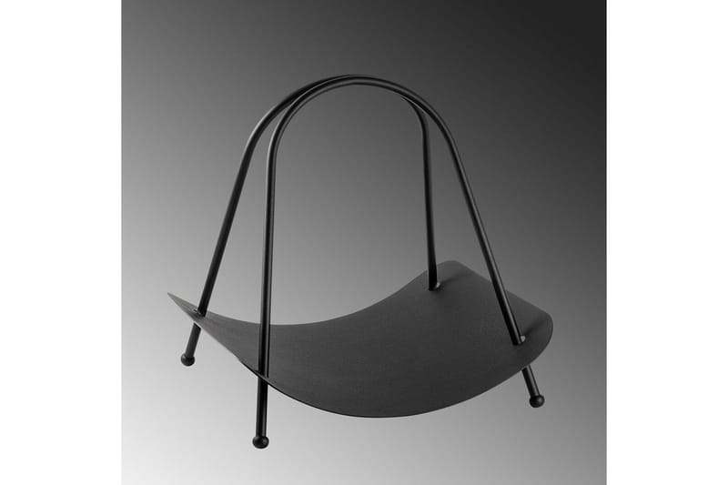 Dekorativt Metal Tilbehør Mirven Sort - Sort - Opbevaring - Opbevaring til småting - Opbevaringsstativ - Brændestativ