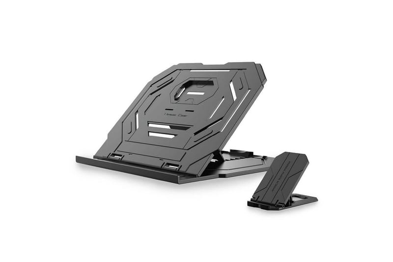 Laptopstativ Desire2 2-i-1 360 Roterbar Sort, Sort