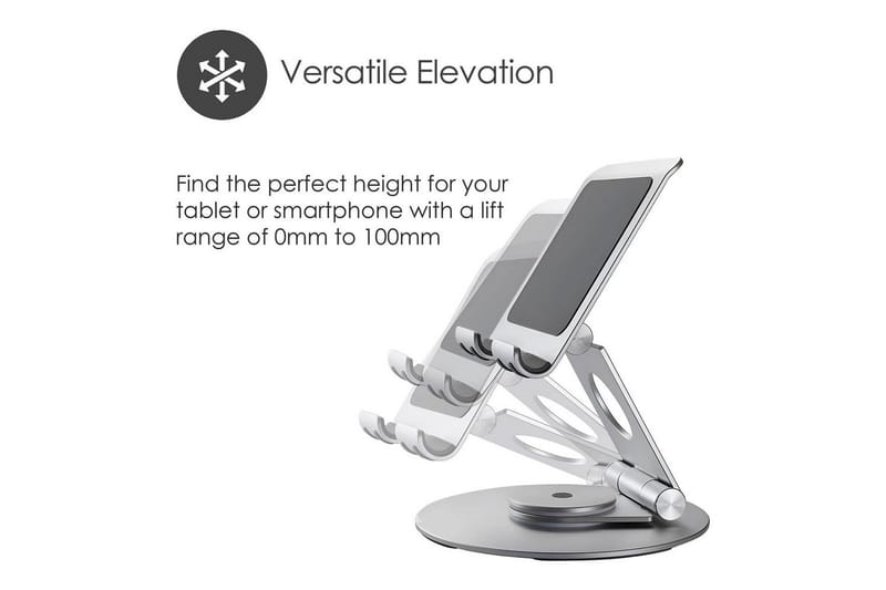Laptopstativ Desire2 Dobbelt Pivot 360 - Sølv - Opbevaring - Opbevaring til småting - Opbevaringsstativ - Bærbarstativ