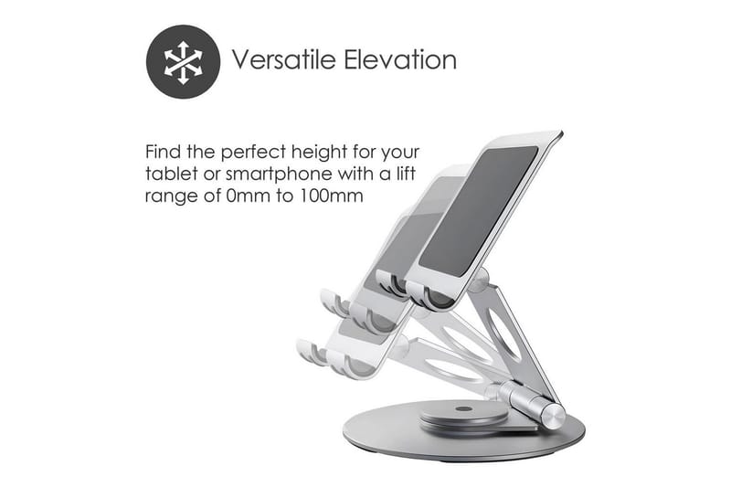 Laptopstativ Desire2 Dobbelt Pivot 360 - Sølv - Opbevaring - Opbevaring til småting - Opbevaringsstativ - Bærbarstativ